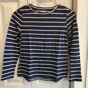 Old Navy Girl's Navy Striped Shirt